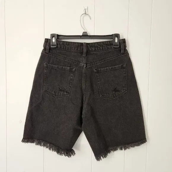 Wild Fable High-Rise Wide Leg Bermuda Jean Shorts - Picture 8 of 8